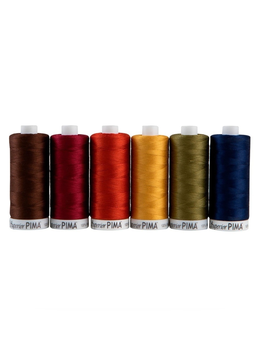 Superior Threads Pima Darks 6 Spool Sewing Thread Set With Plastic Case